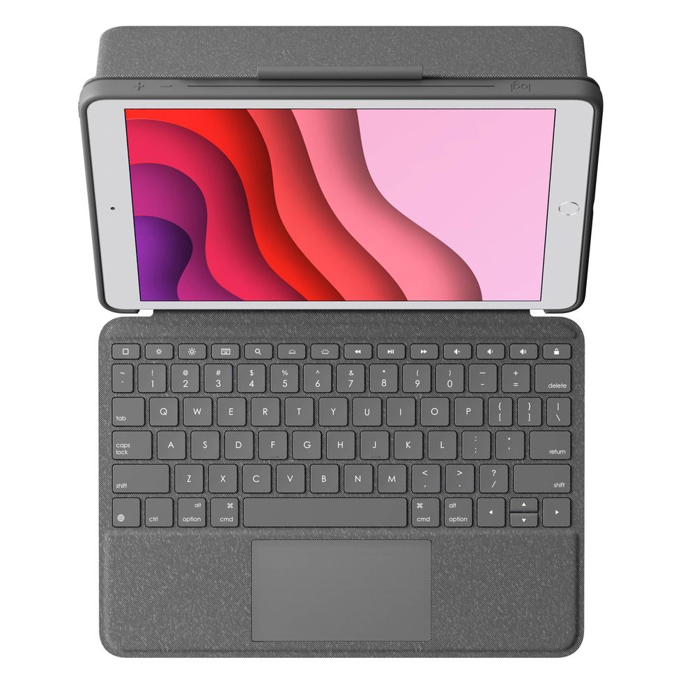  Logitech Combo Touch iPad Air (4th, 5th gen - 2020, 2022)  Keyboard Case - Detachable Backlit Keyboard with Kickstand, Trackpad, Smart  Connector - Oxford Gray; USA Layout : Electronics