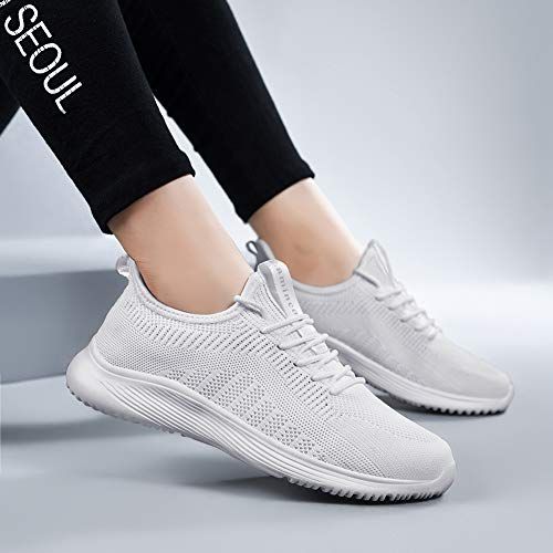 Ladies Fashion Solid Color Mesh Breathable Thick Sole Lace Up Casual Sneakers  Womens Shoes Size 7.5 Sneakers Fresh Foam Sneaker - Women's Womens Hiking Sneakers  Women's Summits Sneakers - Wide Width - Walmart.com