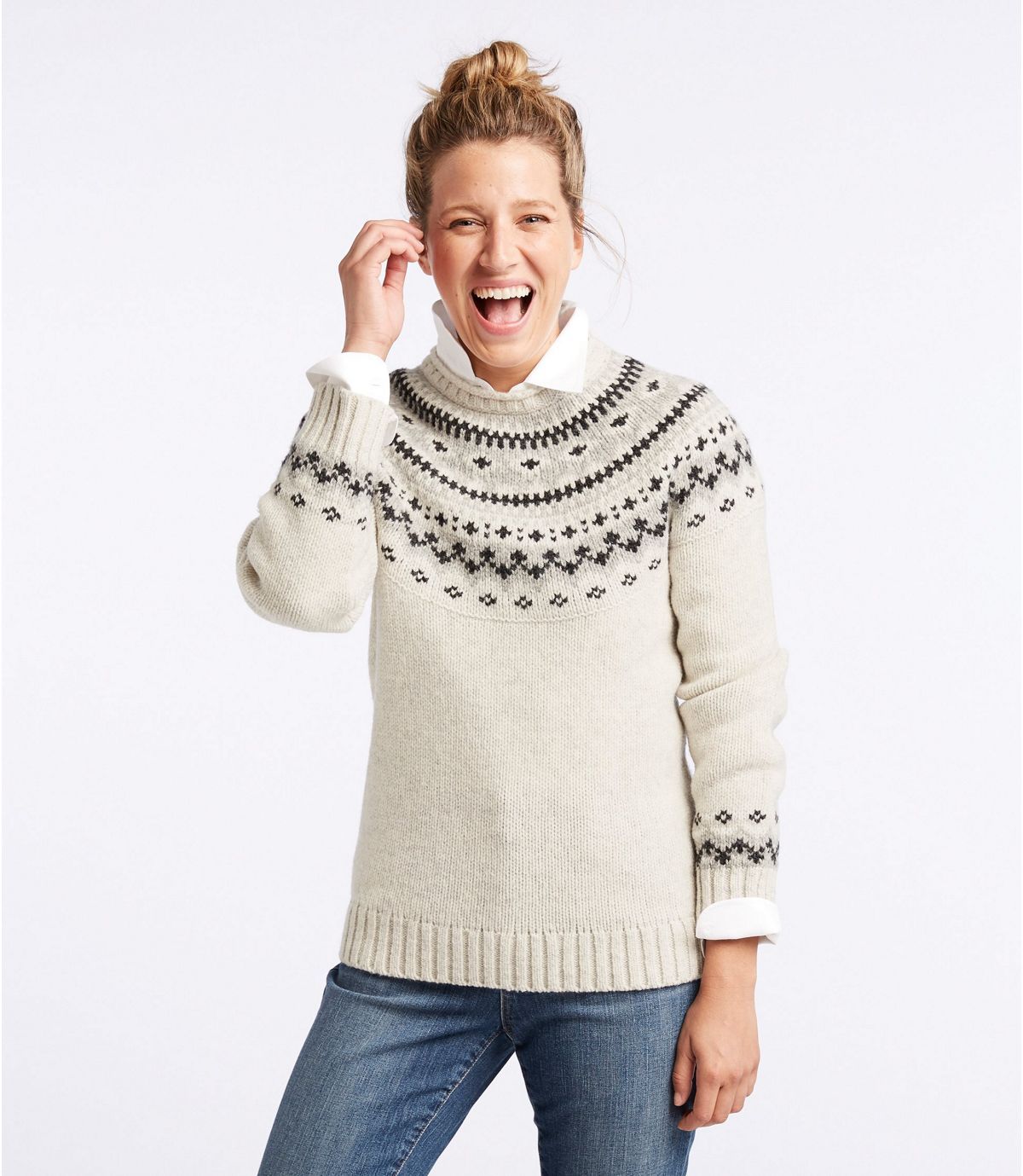 fair isle ski sweater