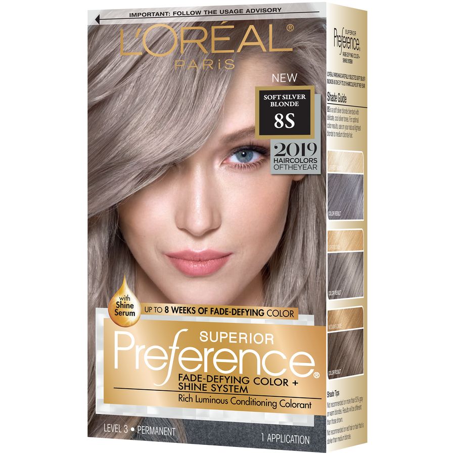 Women Silver Gray Hair Dye Trendy Easy To Dye Hair Care Lasting