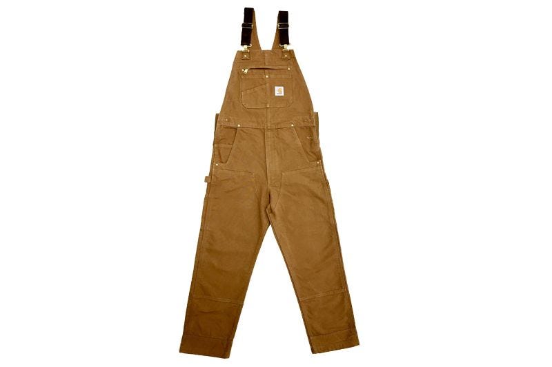 Relaxed Fit Duck Bib Overalls