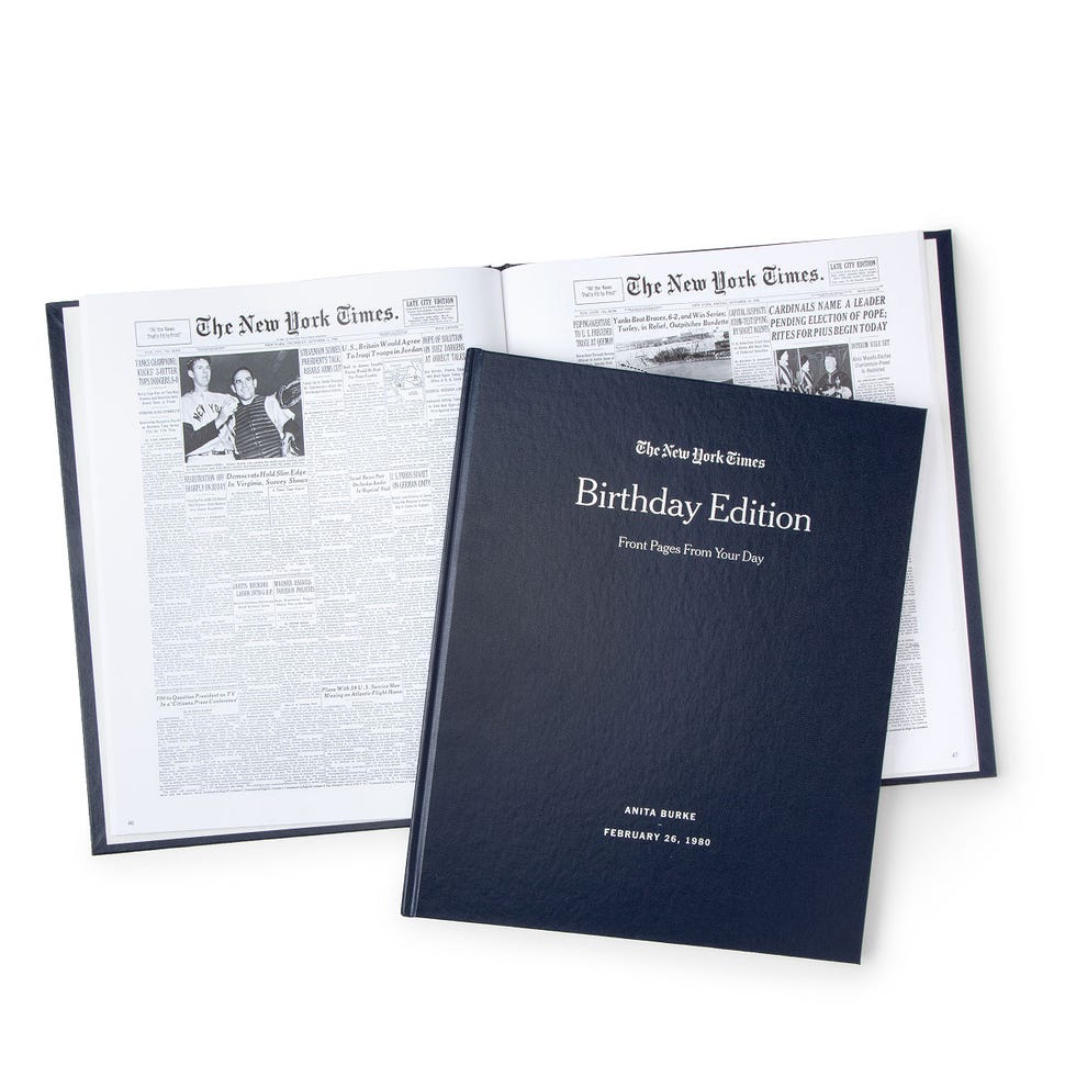 New York Times Custom Birthday Book