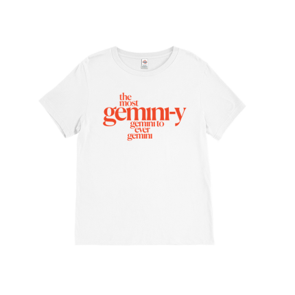 “The Most Gemini-y Gemini” T-Shirt in Red