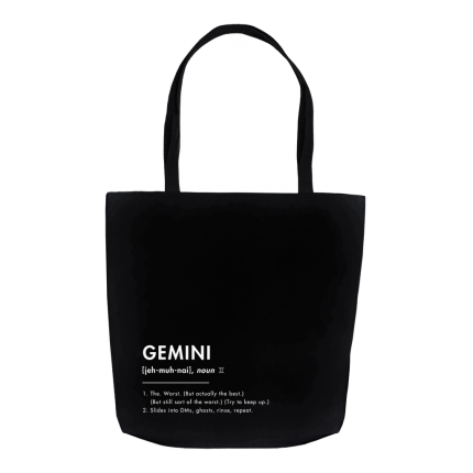 What Your Sign *Really* Means: The Gemini Tote Bag