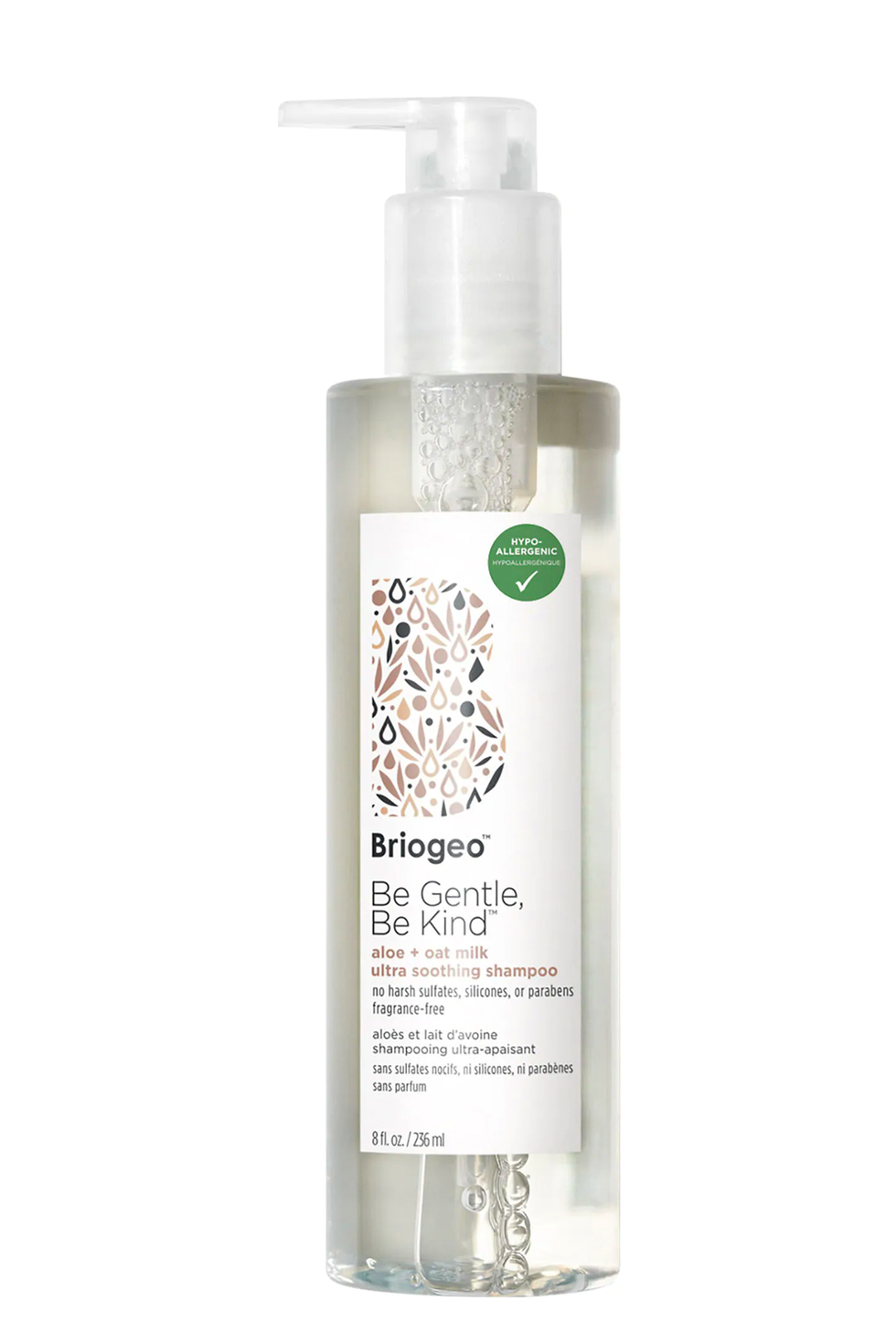 Briogeo Be Gentle, Be Kind Aloe + Oat Milk Ultra Soothing Fragrance-Fee Hypoallergenic Shampoo