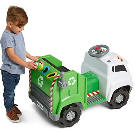 KidTrax Real Rigs Toddler Recycling Truck 