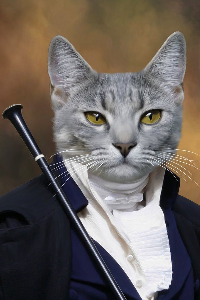 Royal Cat Portrait
