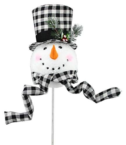 Snowman Kit - Black & White Plaid