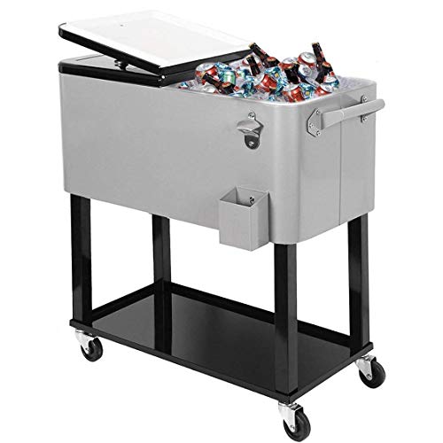 Clevr 80-Qt Rolling Cooler Ice Chest 