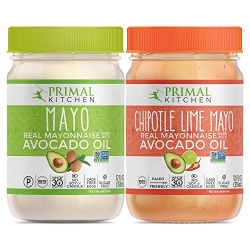 Primal Kitchen - Chipotle Lime Avocado Oil Mayo, Gluten and Dairy Free,  Whole30 and Paleo Approved, 12 Fl Oz (Pack of 2)