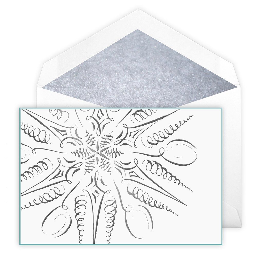 Pen & Ink Snowflake Cards
