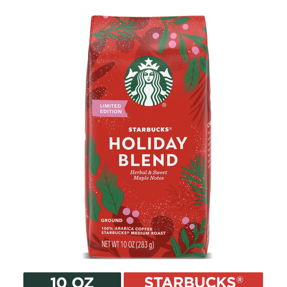 Starbucks Ground Holiday Blend Coffee 10 oz 