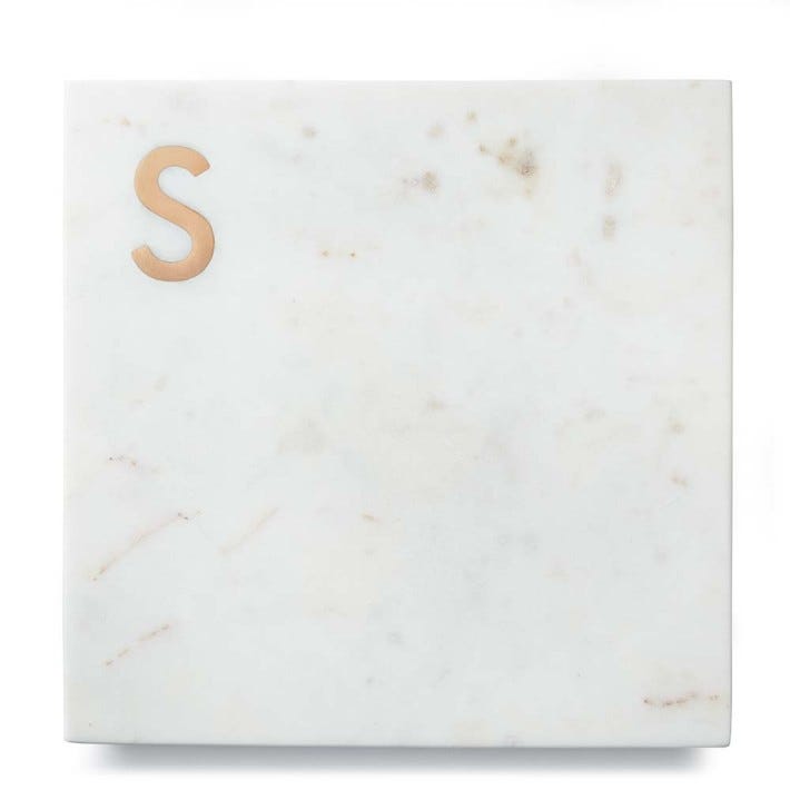 Marble & Copper Monogram Boards