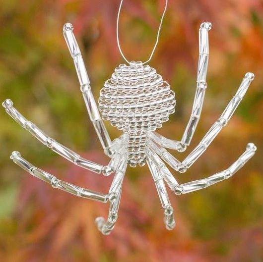 Silver Christmas Spider