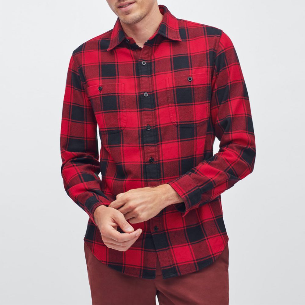 mens slim flannel shirts