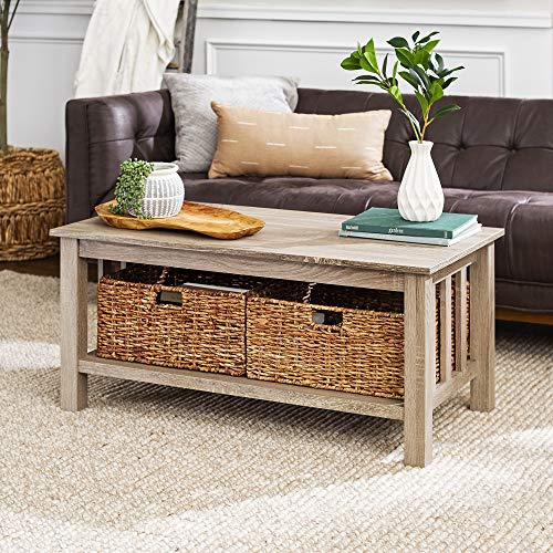 Rustic Wood Rectangle Coffee Table