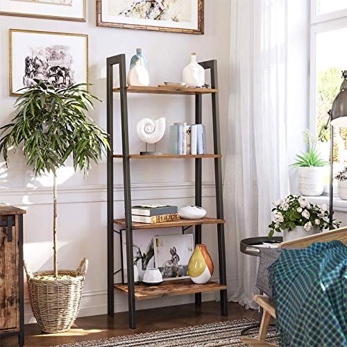 Ladder Shelf 4-Tier Bookcase