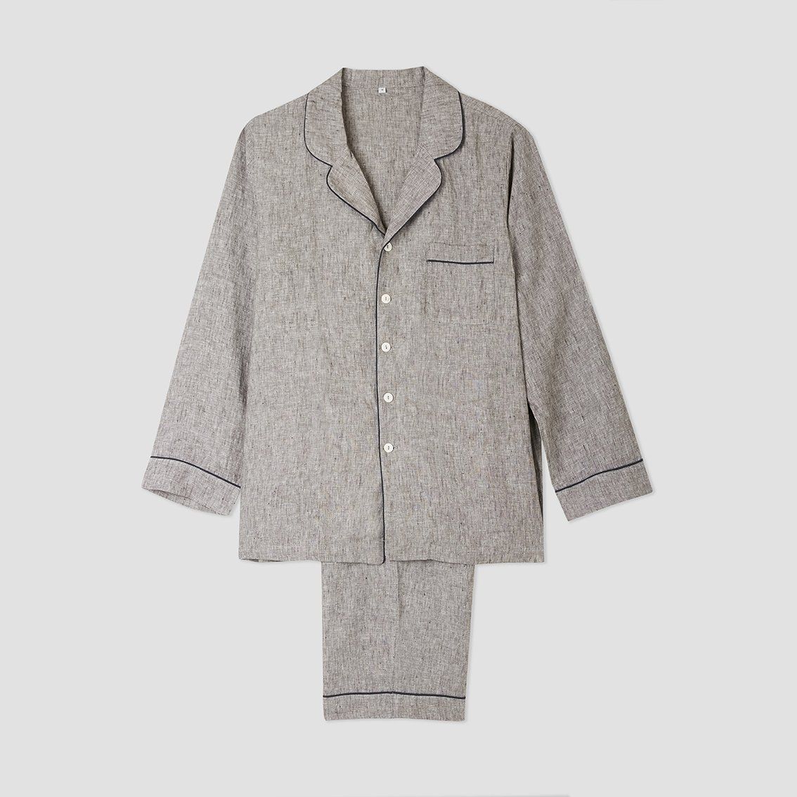 mens linen pajama set