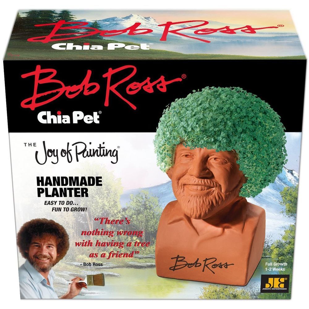 Bob Ross Chia Pet Planter
