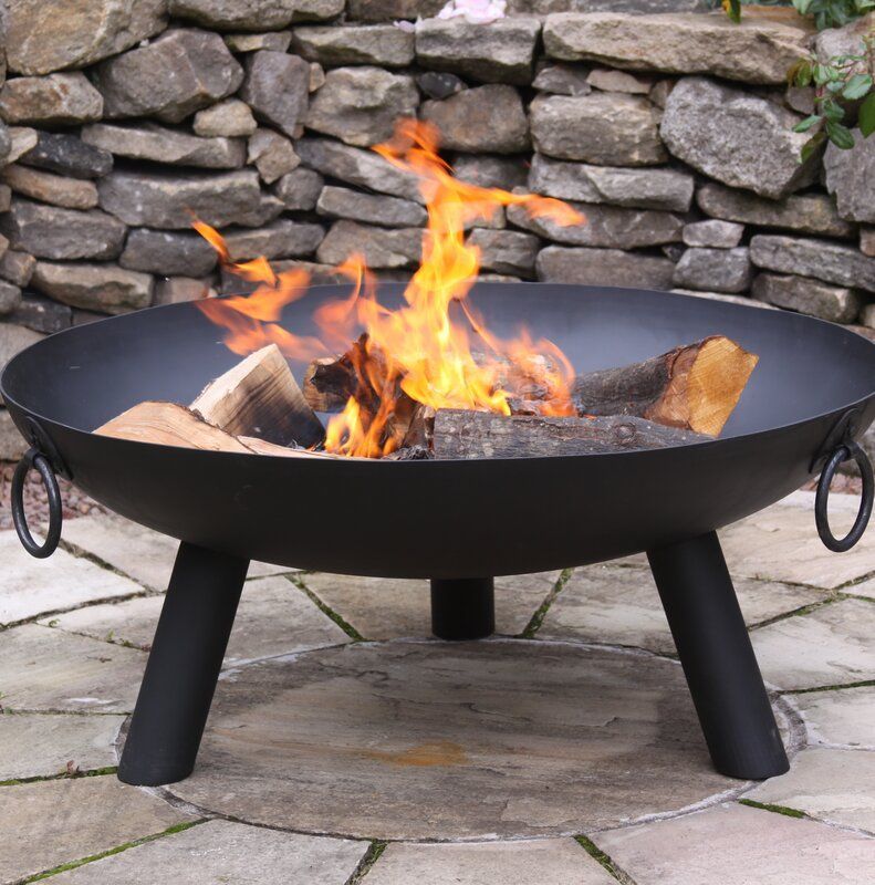 Dakota steel charcoal/wood burning fire pit