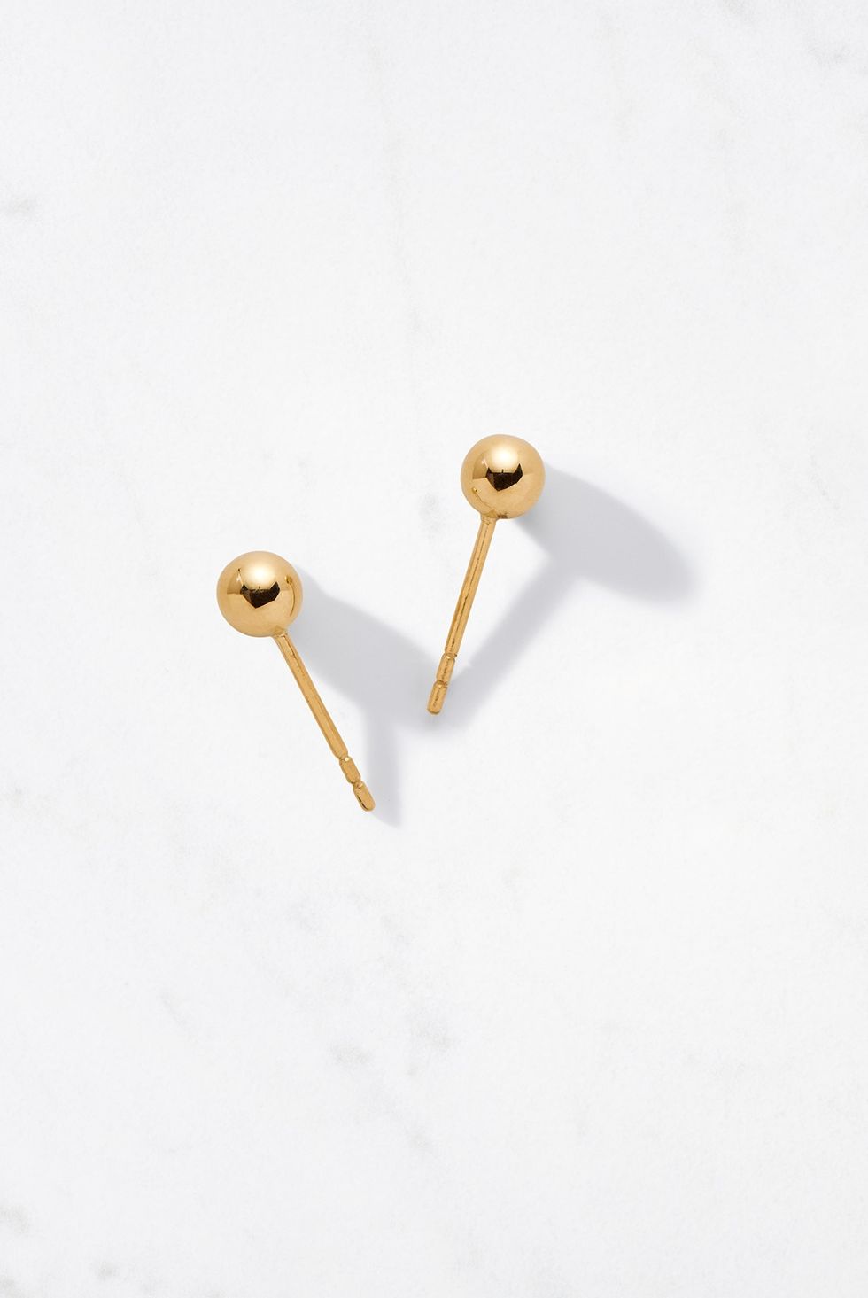 Golden Moon Earring, Small Polished