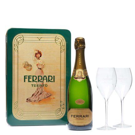 Confezioni regalo vino e bicchieri, la latta vintage Ferrari
