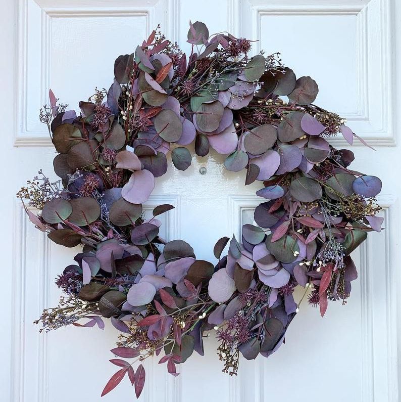 Faux Eucalyptus Door Wreath
