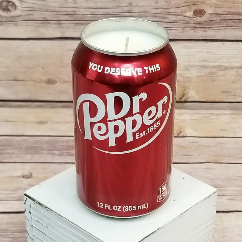 Dr Pepper Soda Candle