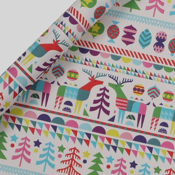 Scandi brights wrapping paper - 3m £3.75