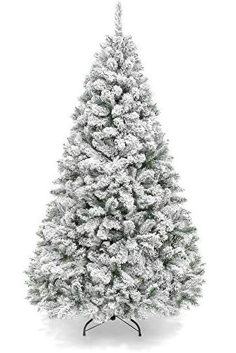 Snow-Flocked Artificial Tree