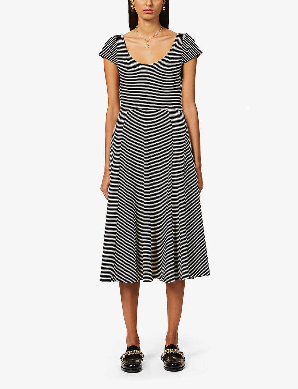 Sessun Boni striped stretch-jersey midi dress