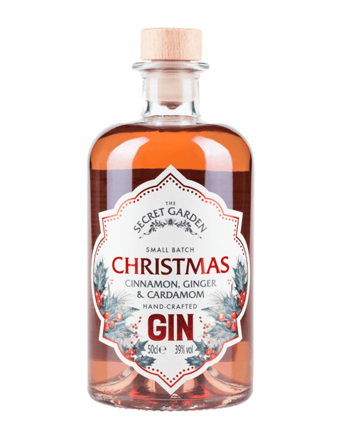 This rosy red Secret Garden Christmas Gin looks so festive