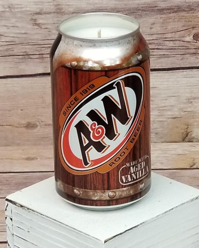 A&W Root Beer Can Soy Candle