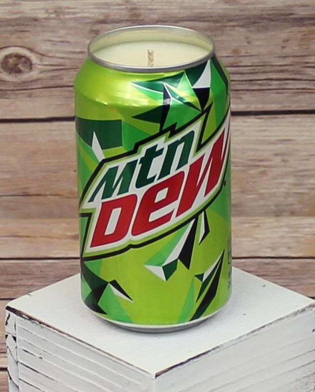 Mountain Dew Can Soy Candle