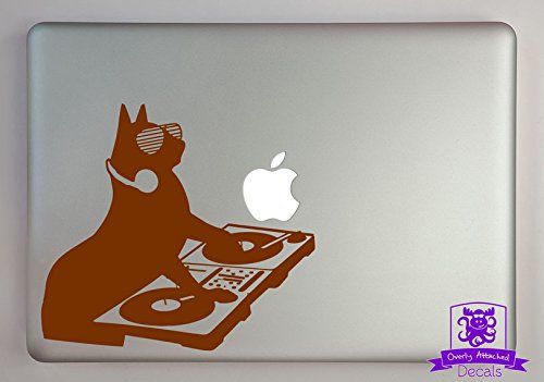 DJ Kitty Cat Vinyl Decal