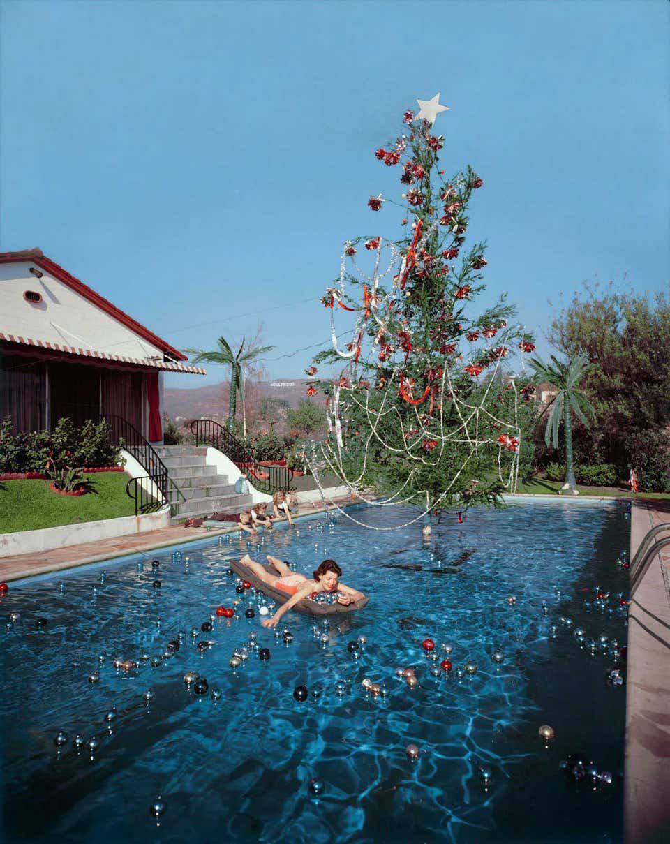 Slim Aarons “Christmas Swim” (Aarons Estate Edition)