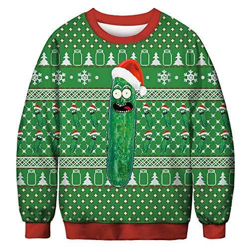 Pickle rick 2025 xmas sweater