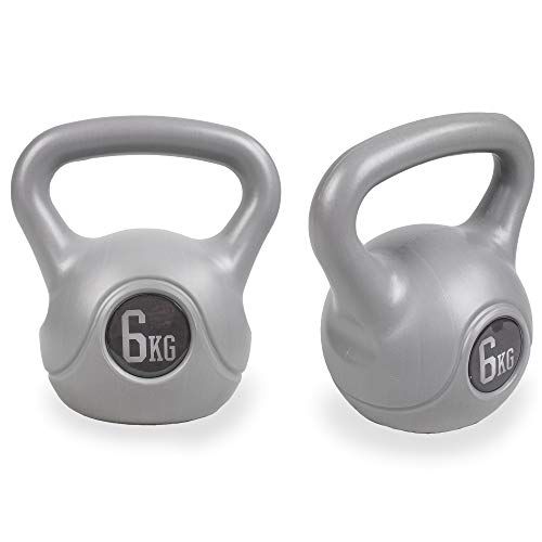6-10kg Vinyl Kettlebells Dumbbell Weight Fitness Set Exercise Home Gym Training 