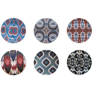 Ikat Porcelain Dinner Plates