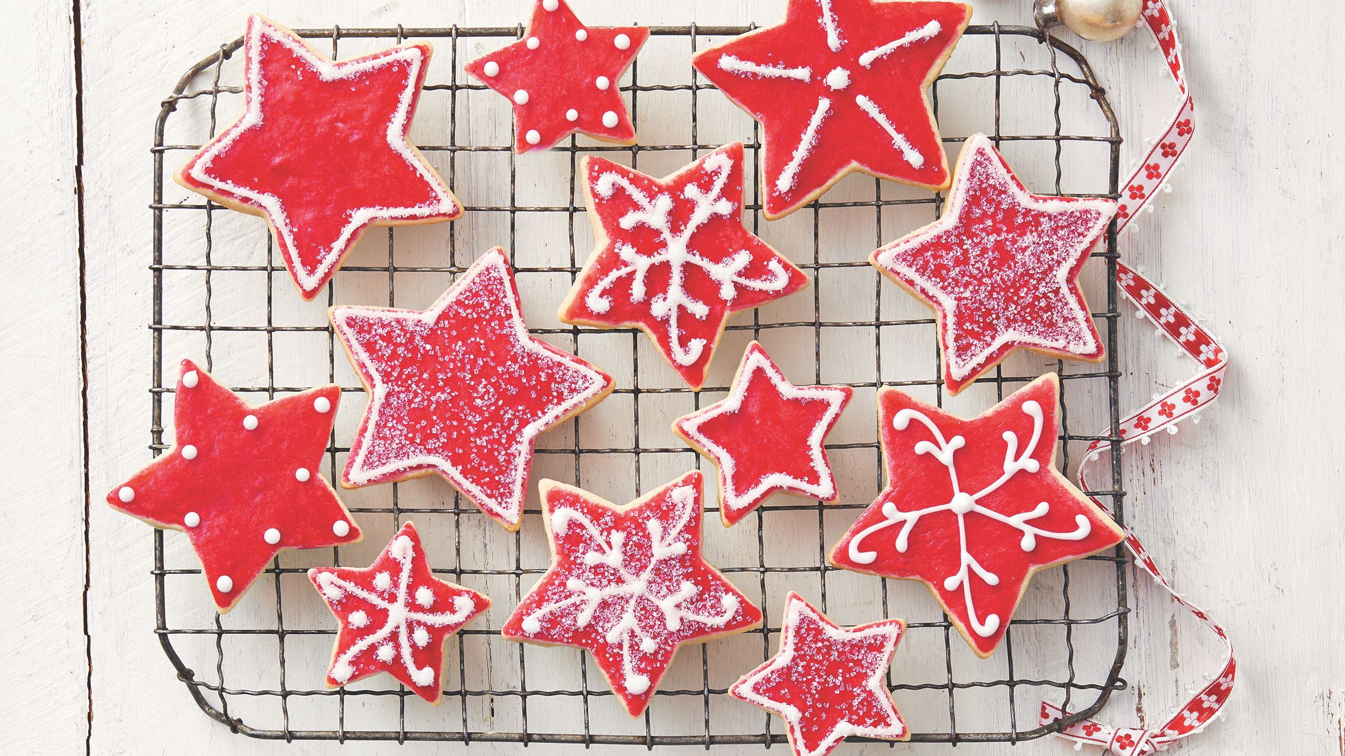 Decorated Sugar Cookie Stars