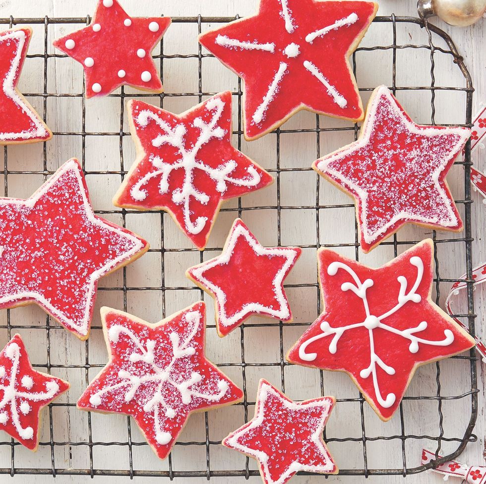 Decorated Sugar Cookie Stars