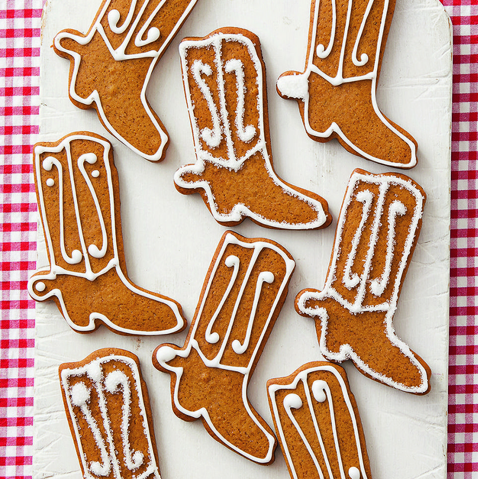 Gingerbread Cowboy Boot Cookies