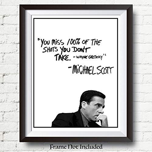 Michael Scott Motivational Quote Poster 