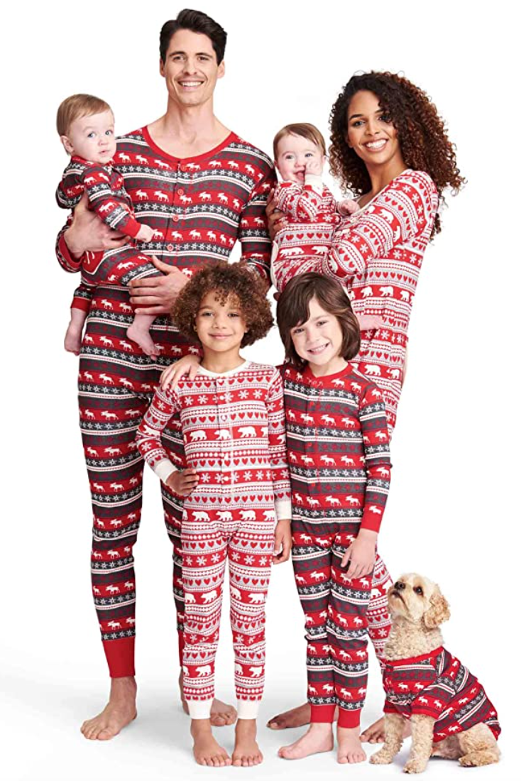 Bear & Moose Fair Isle Onesie Family Pajamas