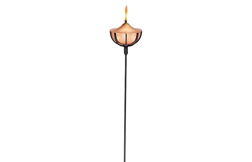 S/4 60" Copper Torches, Polished