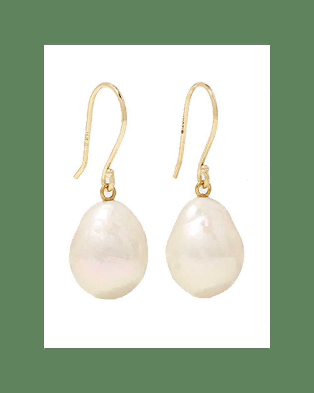 14-Karat Gold Pearl Earrings