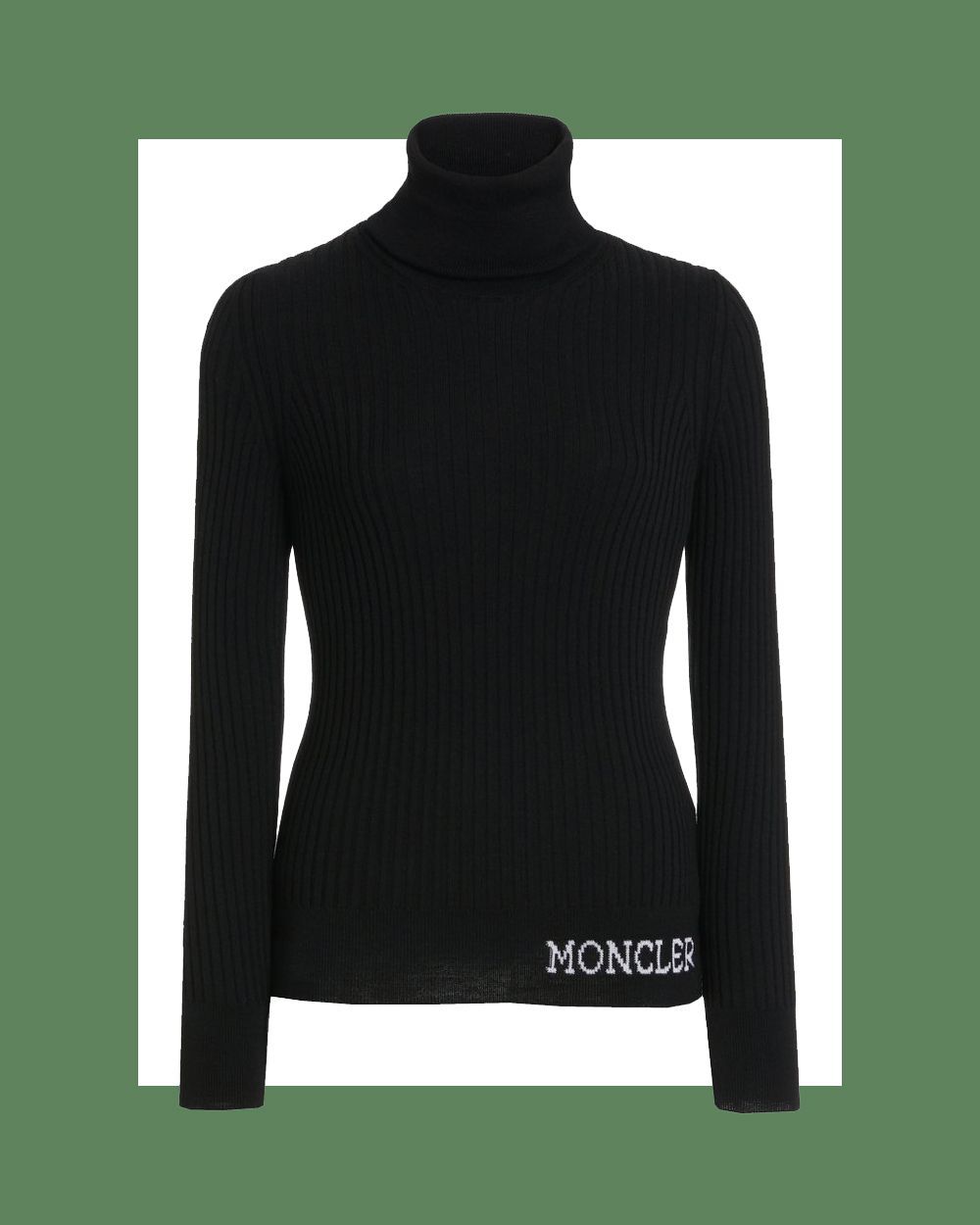 Ciclista Logo-Knit Ribbed Wool Turtleneck Sweater