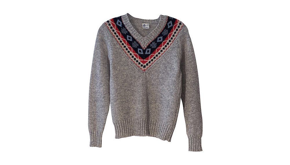 fair isle v neck sweater