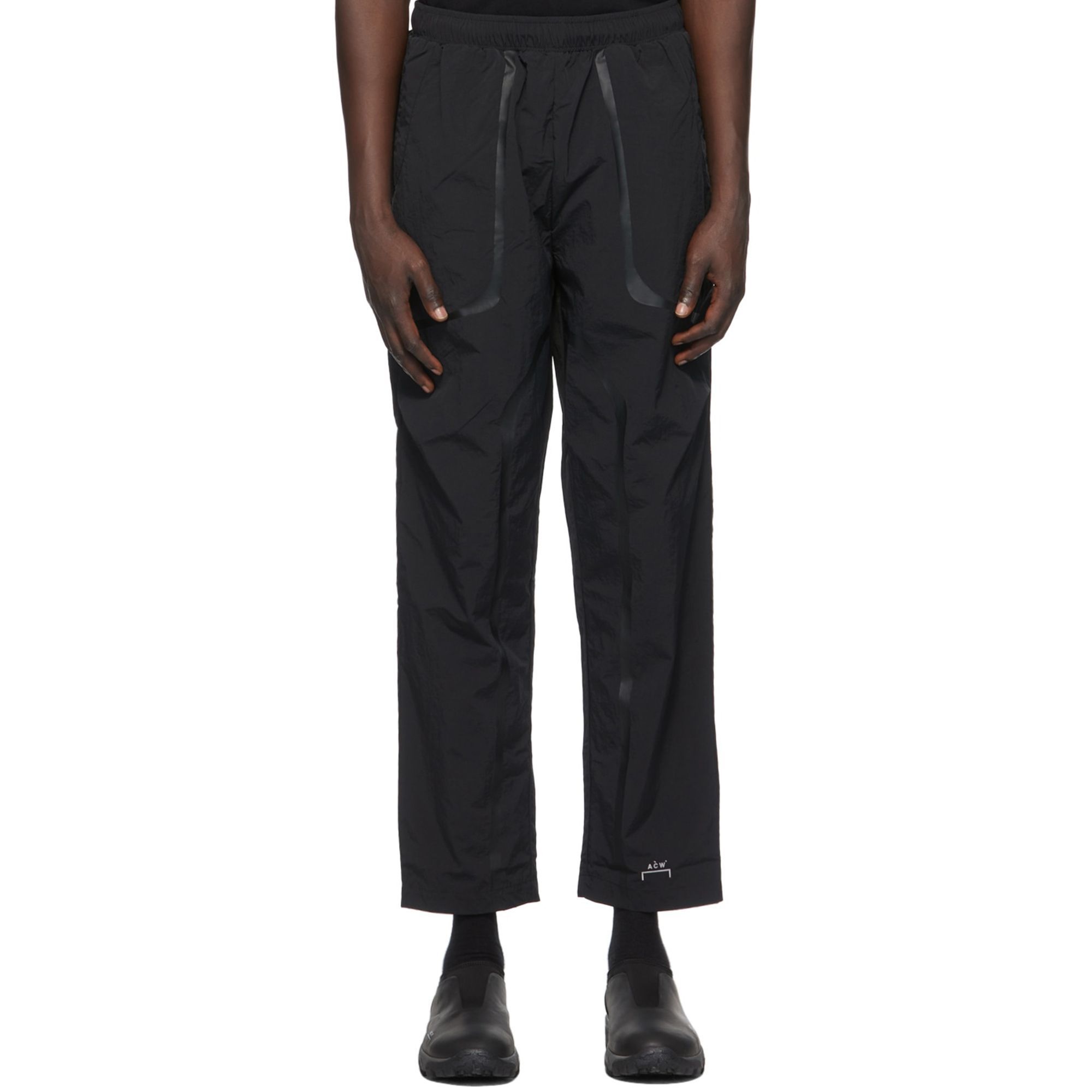 Black Overlay Trousers