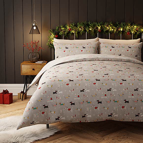 Bertie and Friends Grey Duvet Cover and Pillowcase Set